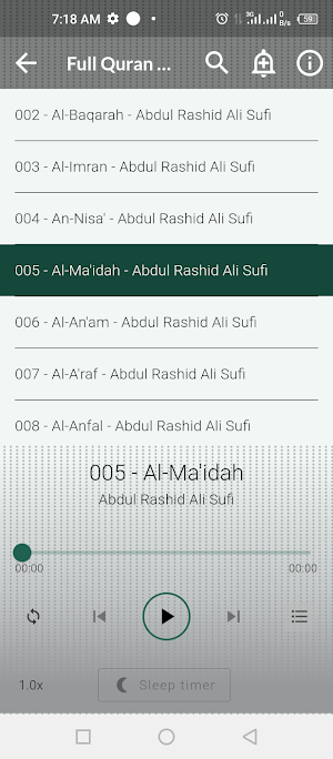 AbdulRashid Ali Sufi Quran Mp3 Screenshot 3