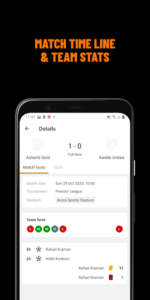 GPL App (Ghana Premier League) Fixtures, Scores Screenshot 3