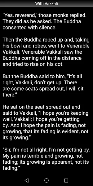 With Vakkali Sutta - Buddhism Screenshot 2