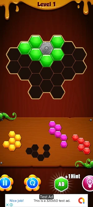Hexa Logic : Block Puzzle Screenshot 1