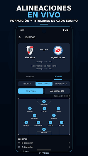 FUTARG: Partidos de Hoy Screenshot 3