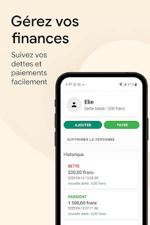 Cahier de Dettes Screenshot 1