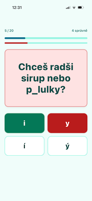 Vyjmenovaná slova Screenshot 2