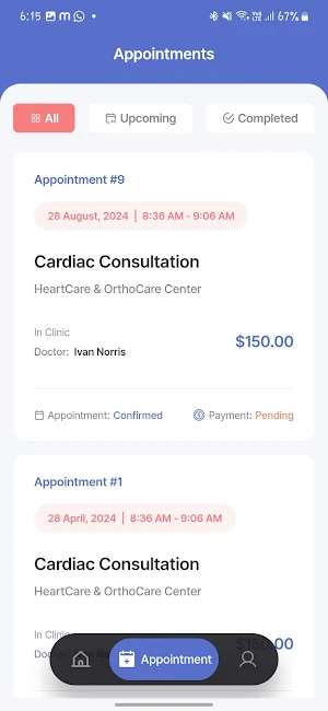 patient App Screenshot 1