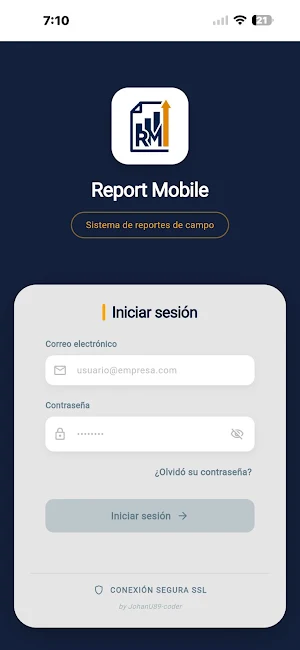 Report Mobile Screenshot 1