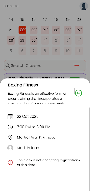 Martial Arts & Fitness Screenshot 1