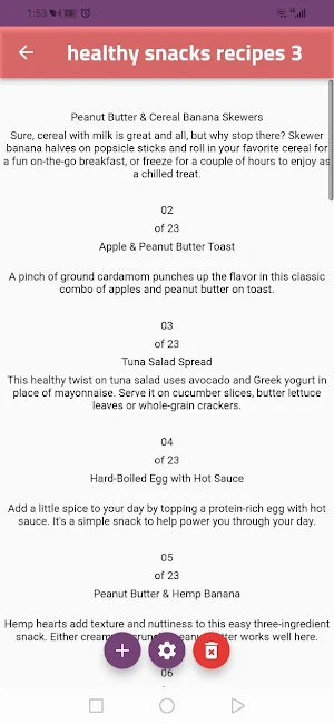 healthy snacks recipes Screenshot 0