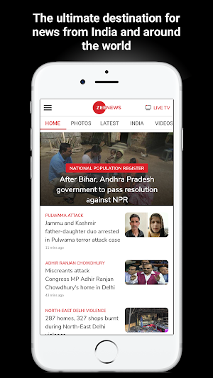 Zee News - Latest India News, Hindi News Live TV Screenshot 1