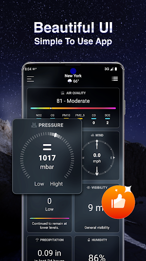 Live Weather: Radar & Forecast Screenshot 1