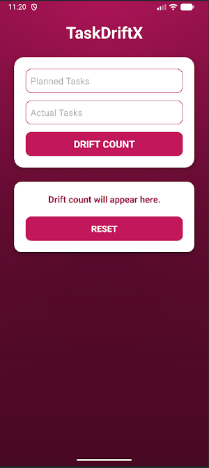 TaskDriftX Screenshot 0