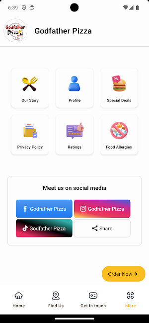 Godfather Pizza Dudley Screenshot 3