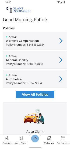 Grant Insurance Screenshot 1