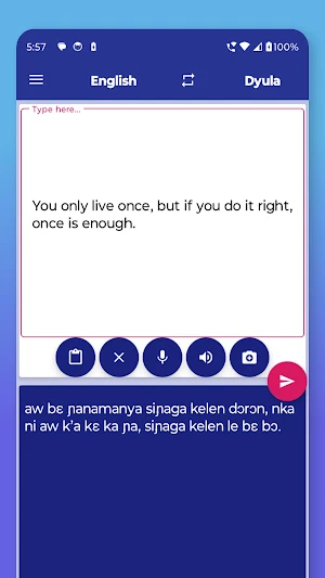 Dyula English Translator Screenshot 2