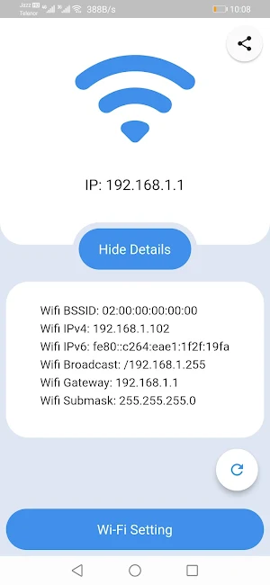 Wi-Fi Config Screenshot 1