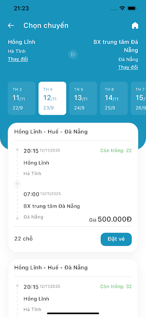Nhà Xe Thiên Cầm 38 Screenshot 1