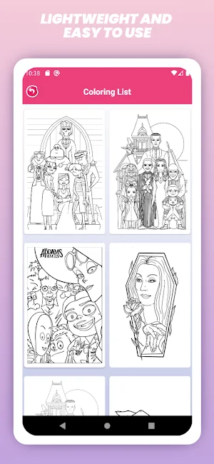 Wednesday Addams Coloring Book Screenshot 2