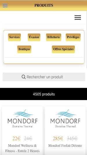 Privilèges d'entreprises Screenshot 2