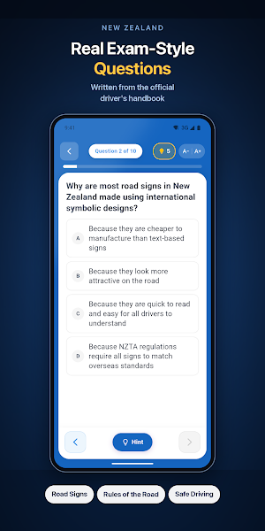 NZ Learner Licence Test Screenshot 1