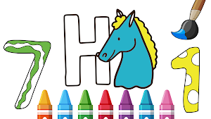 Alphabet And Numbers Coloring Screenshot 0
