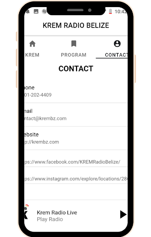 Krem Radio Belize Screenshot 2