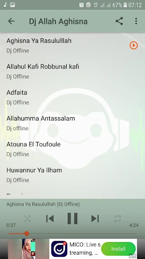 Dj Slow Sholawat Viral Allah Allah Aghisna Offline Screenshot 3