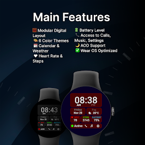 Modular Data Watch Face Screenshot 1