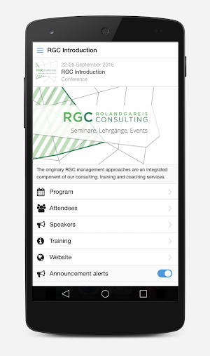 RGC Events Screenshot 2