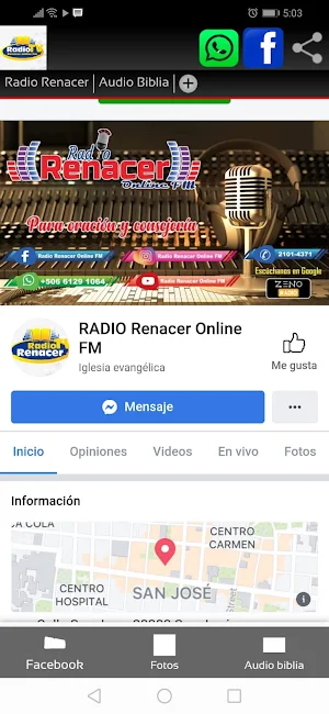 Renacer Radio Screenshot 2