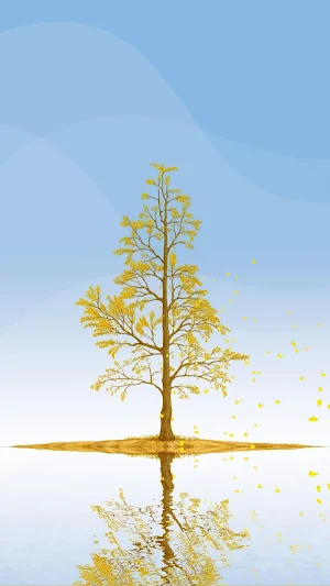 Ginkgo Tree Live Wallpaper Screenshot 2