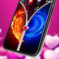 Heart Zipper Screen Lock