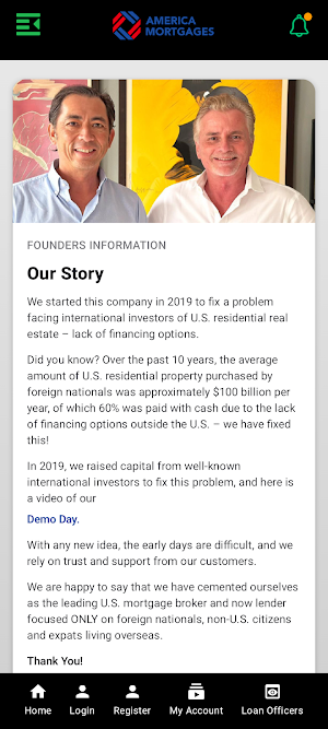 America Mortgages Screenshot 1