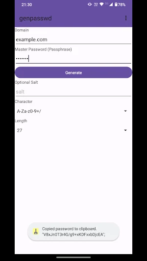 genpasswd Screenshot 0