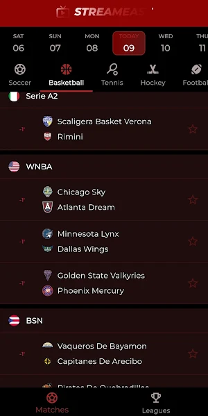 StreamEast - Live Sport Events Screenshot 3