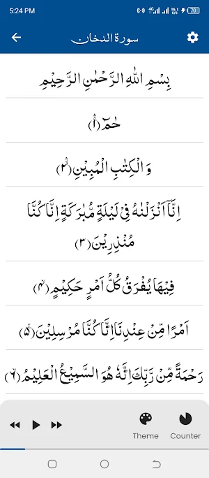 Surah Dukhan سورة الدخان Screenshot 0