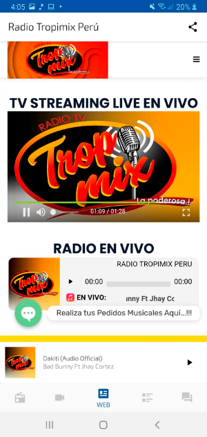 Radio Tropimix Perú Screenshot 3