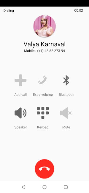 Valya Karnaval Fake Video Call - Valya Call & Chat Screenshot 2