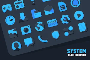 Atom Blue IconPack Screenshot 0