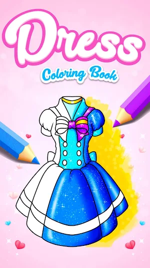 Dress Coloring Book For Girls Screenshot 0