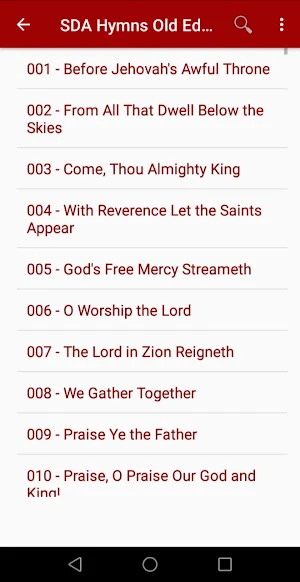 New SDA Hymns Collection Screenshot 2