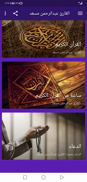 القران بصوت عبدالرحمن مسعد بدون نت جودة عالية |جنة Screenshot 1