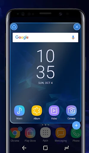 Galaxy S9 blue | Xperia™ Theme Screenshot 3
