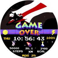 Arcade Sky Animated Watch Face