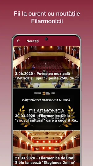 Filarmonica Sibiu App Screenshot 3