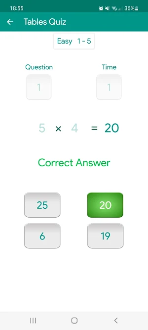 Multiplication Math Quiz Screenshot 3