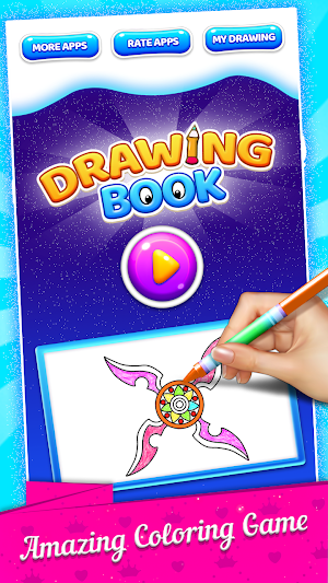 Fidget Spinner Coloring Book & Drawing Game Screenshot 0