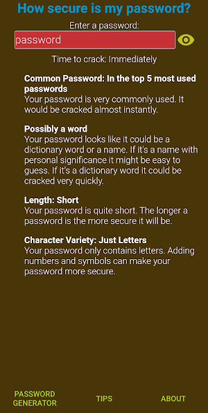 How Secure Is My Password? Pro Screenshot 0