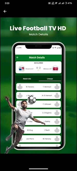 Live Football  TV Streaming HD Screenshot 0