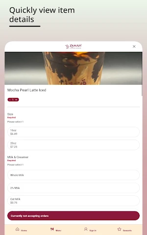 Zaman Coffee House Screenshot 2