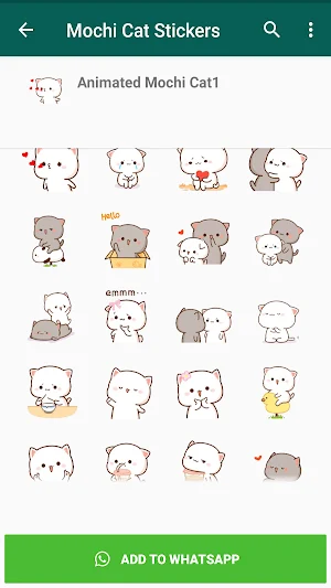 Mochi Cat Animated Stickers Screenshot 0