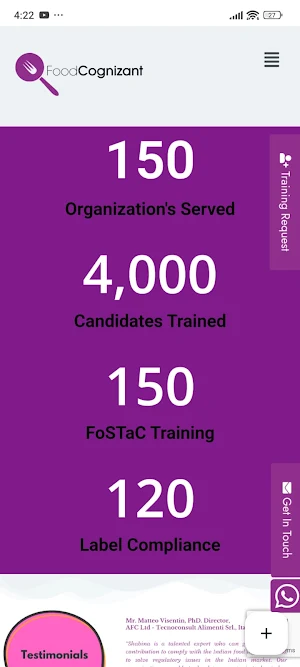 food cognizant Screenshot 1